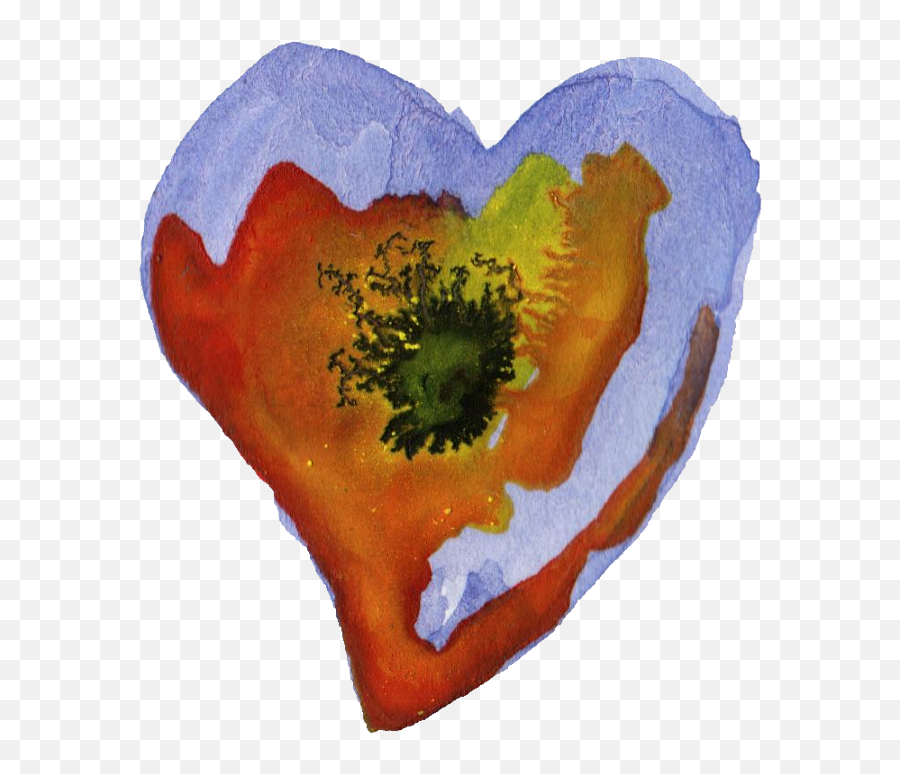 20 Watercolor Heart Png Transparent Vol 2 Onlygfxcom - Lovely,Orange Heart Png
