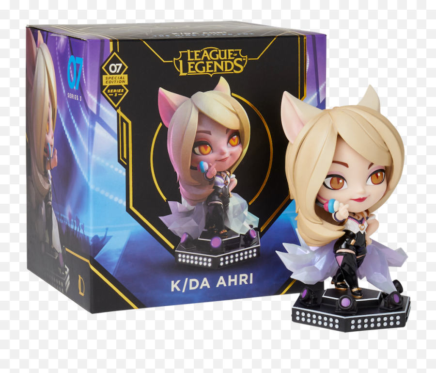 Legends Series 3 Kda Ahri Figure - Kda Figures League Of Legends Png,Ahri Transparent