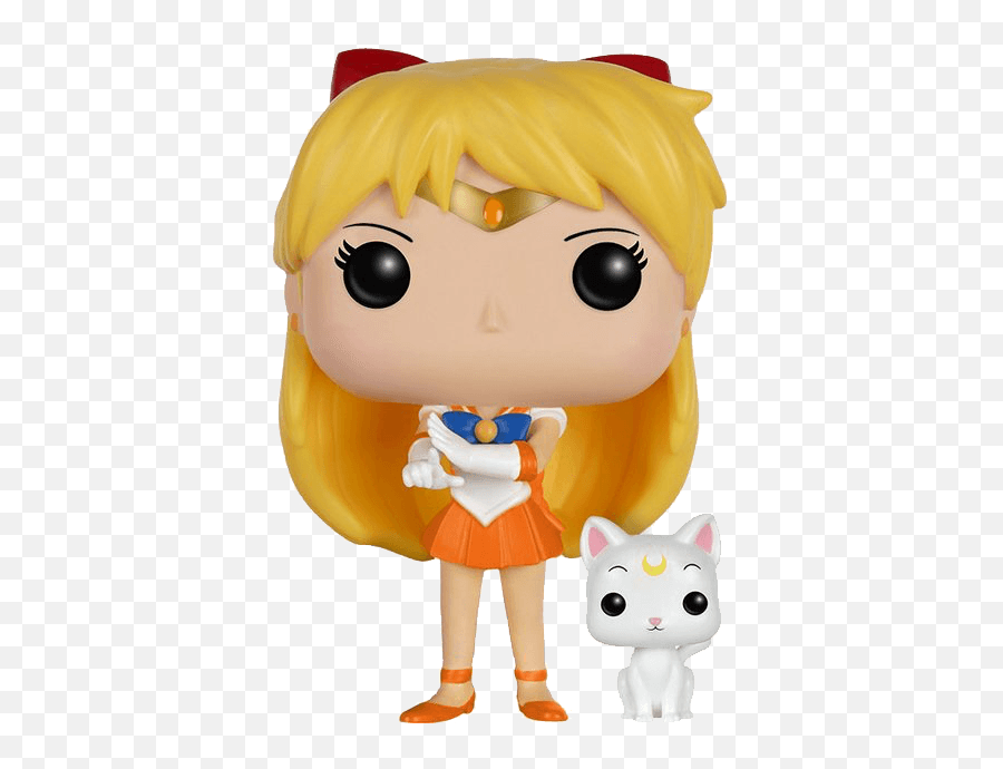 Funko Pop Vinyl Sailor Moon - Sailor Venus With Artemis Colthat Uk Sailor Venus Funko Pop Png,Sailor Venus Png