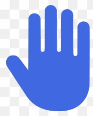 Royal Blue Hand Cursor Icon - Free royal icons Hand Icon Blue Png