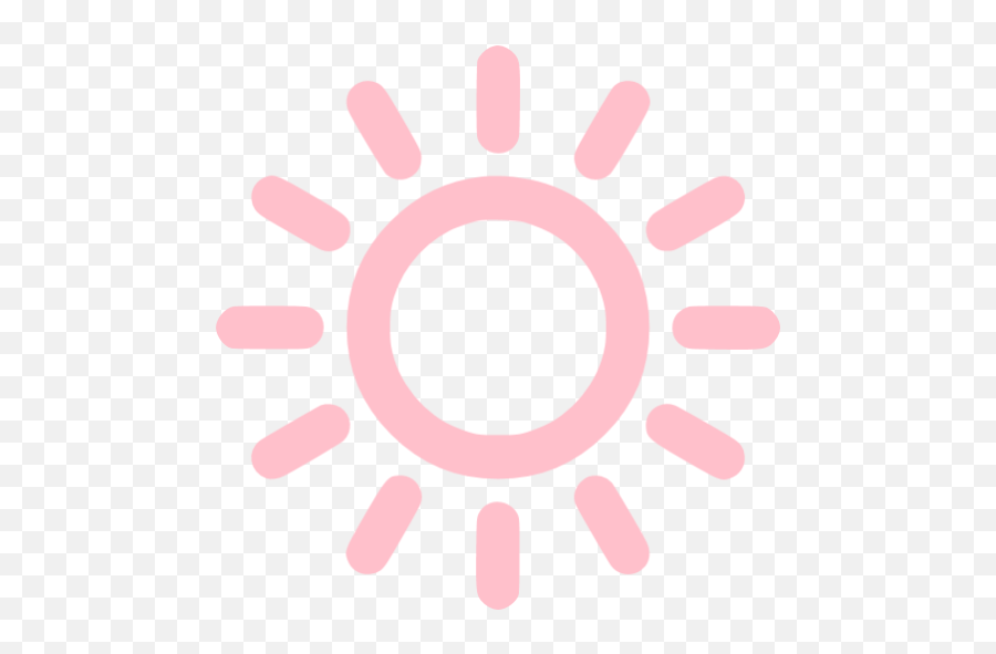 Pink Sun Icon - Free Pink Weather Icons White Sun Transparent Background Png,Sun Icon Transparent