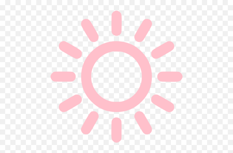 Pink Sun Icon - Free Pink Weather Icons White Sun Transparent ...