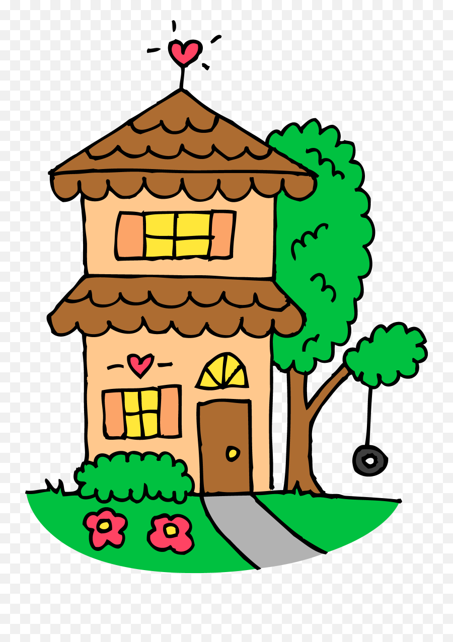 Story Setting Clipart Free Download - Cute House Clipart Png,Writing Clipart Png