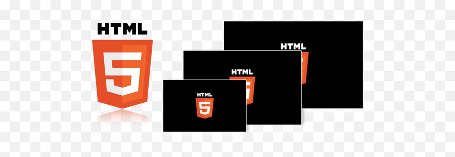 Html5 Logo Black Background Transparent - Horizontal Png,Html5 Logo Png