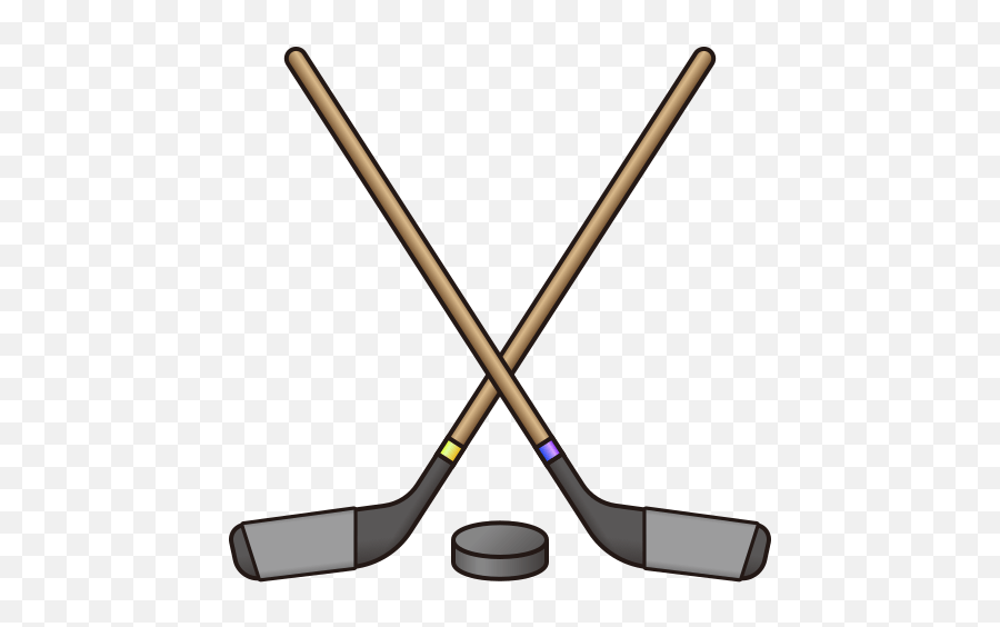 Emoji Ice Hockey Stick Sticks Field - Sticks Eishockey Emoji Png,Stick Transparent