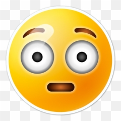 Download Transparent Emoji Embarrassed - Face Flushed png
