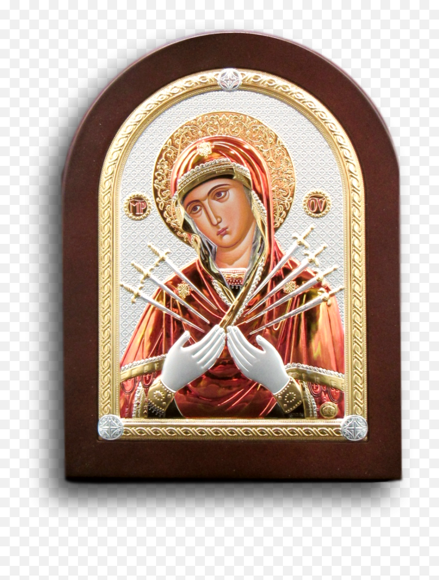 Icon Of Our Lady The Seven Sorrows - Religious Item Png,Flight To Egypt Icon