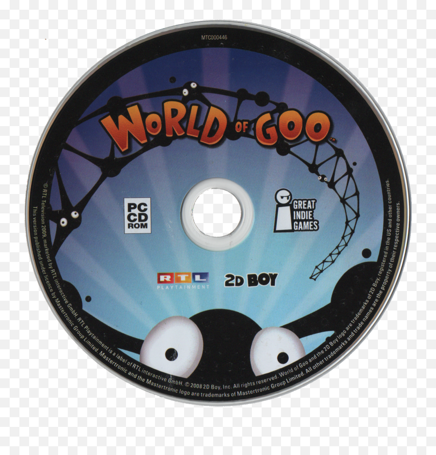 2d Boy - Optical Disc Png,World Of Goo Icon