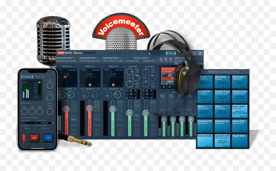 Voicemeeter Macro - Electronic Musical Instrument Png,Voicemeeter Icon ...