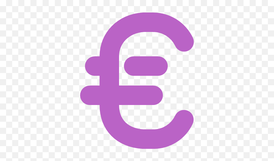 Euro Exchange Money Symbol Currency Icon - Bold Purple Png,Euro Logo