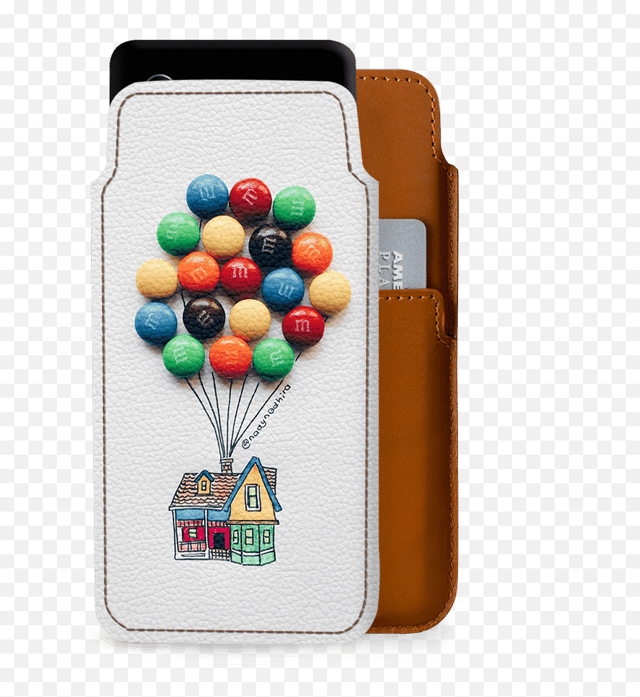 Dailyobjects Mu0026m Balloons Up House Real Leather Wallet Case Cover For Google Pixel 3 - Oneplus 6t Wallet Case Png,Real Balloons Png
