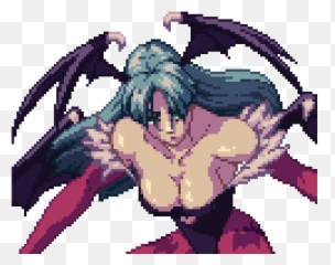 Morrigan Pixel Art By Thlurp - Supernatural Creature png