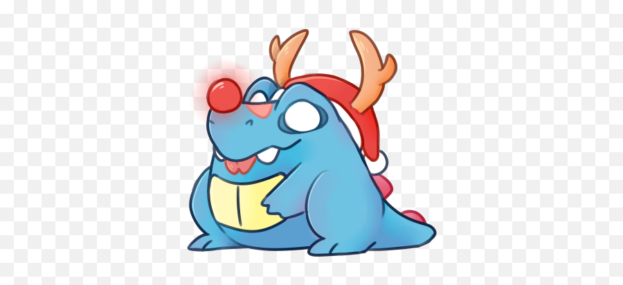 Happy Holiday From Totodile - Cartoon Full Size Png Cartoon,Totodile Png