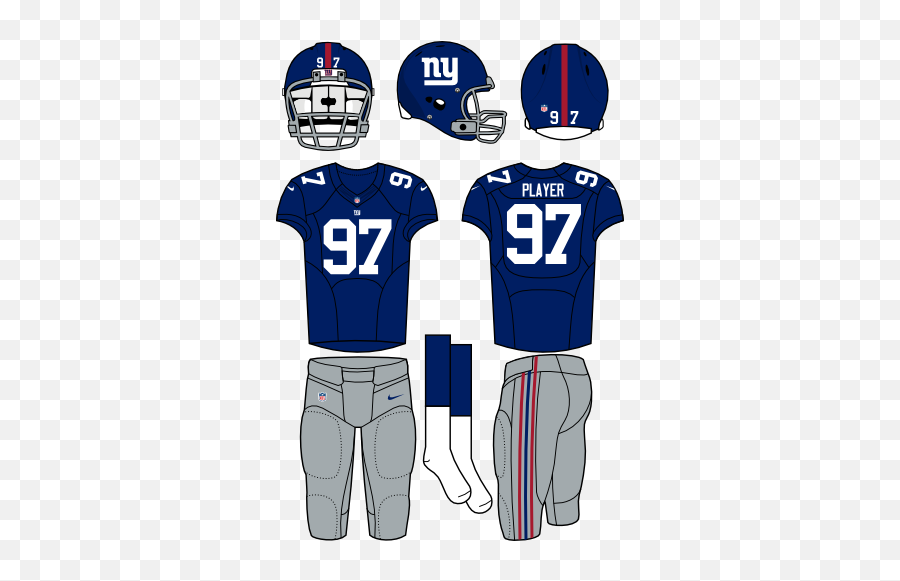 New York Giants Home Uniform - National Football League Nfl Logos And Uniforms Of The New York Giants Png,Ny Giants Logo Png