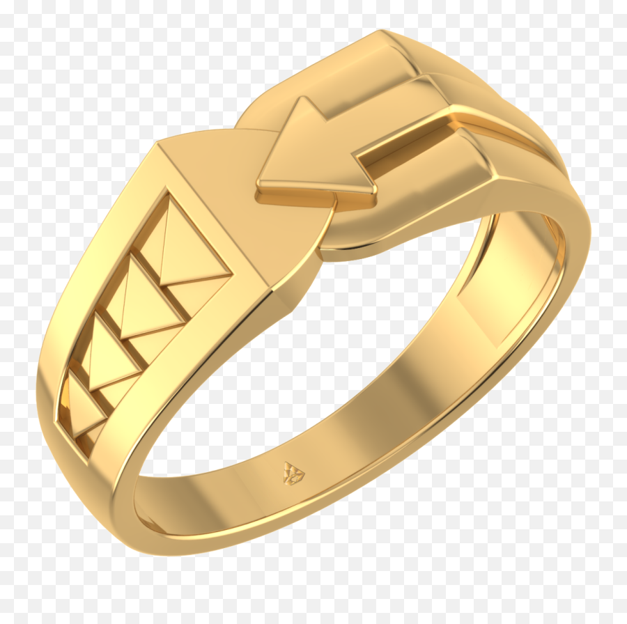 Stylish Arrow Design Gold Ring For Men - Alapatt Diamonds Ring Png,Gold Arrow Png