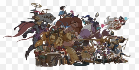 League Of Legends Characters Png Clipart Mart - Faker And His Champions,Lol Png
