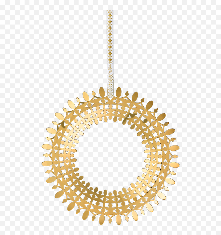 Bjørn Wiinblad Christmas Wreath Gold - Plated Ø 16 Cm Buy Here Christmas Ornament Png,Gold Wreath Png