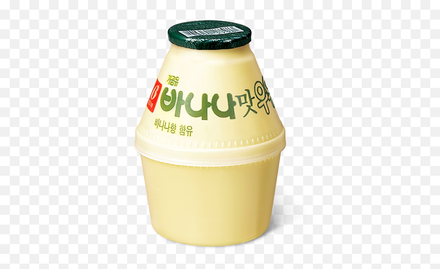 Banana Flavored Milk Png Free - Korean Banana Milk Transparent,Milk Transparent