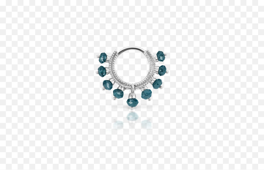 65mm Blue Diamond Coronet Ring Maria Tash Png