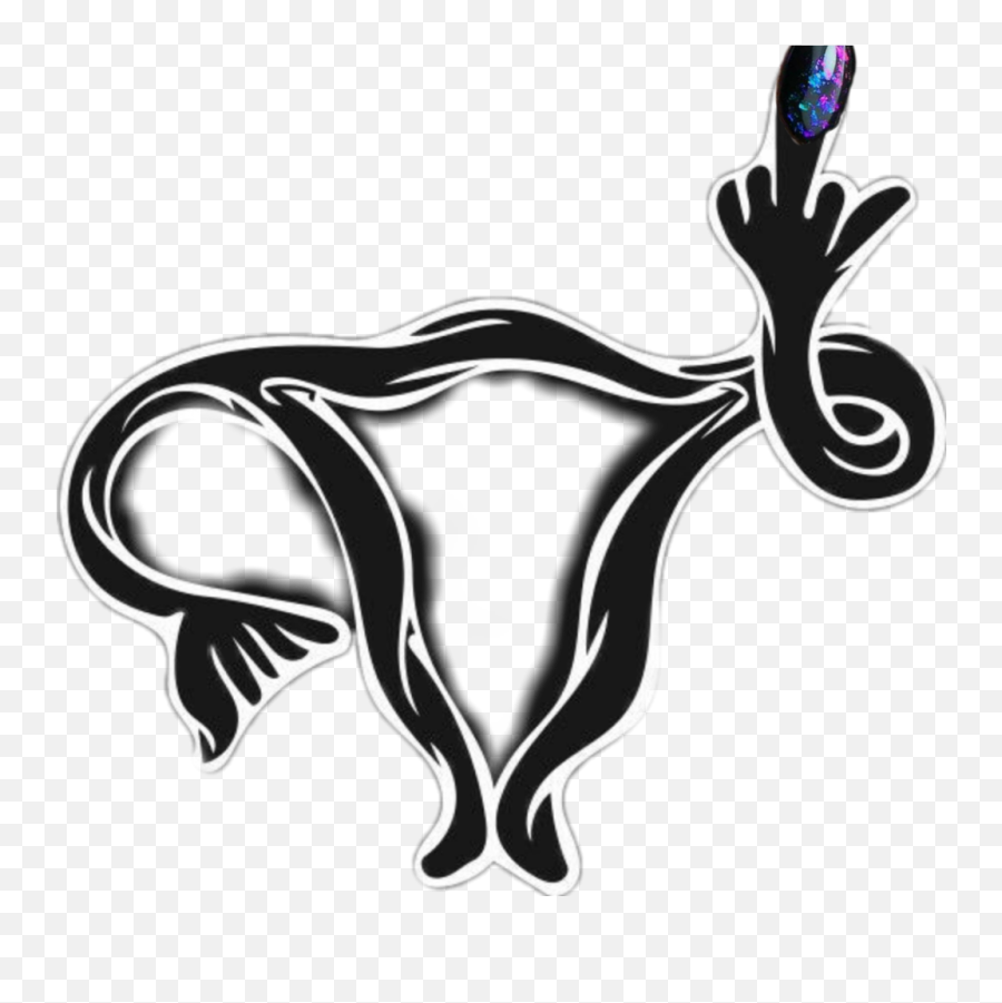 Uterus Middlefinger Nail - Sticker By Stylzeunique Clip Art Png,Uterus Png