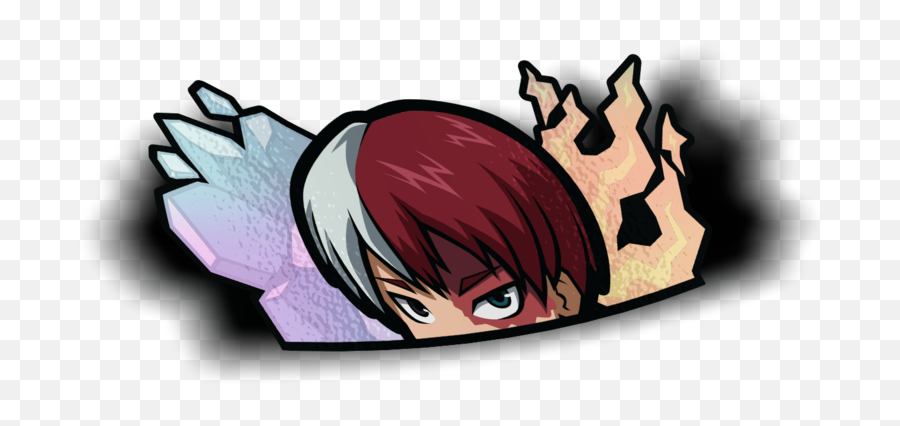 Todoroki Shoto Png 5 Image - Todoroki Peeker Sticker,Todoroki Png