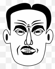 Free Angry Eyebrows Cliparts Download Art - Frowning Face Black And White png