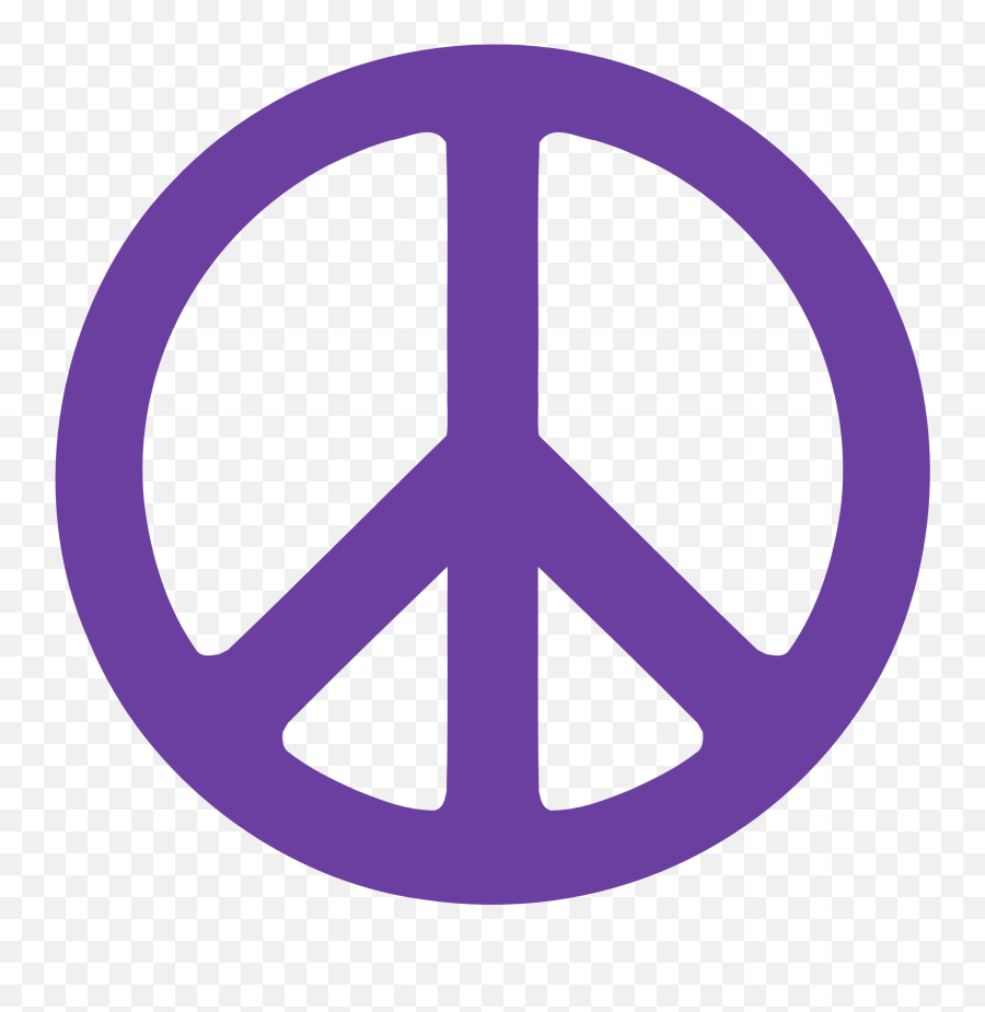 Peace Symbol Png - Purple Peace Sign Png,Peace Logo