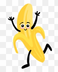 Banana Peel Flat - Animated Png