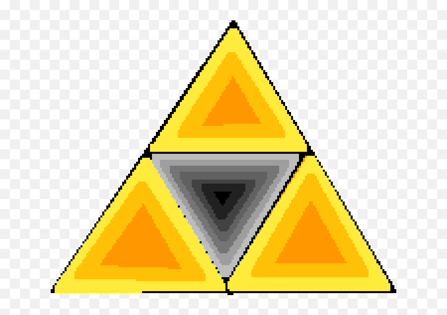 Pixilart - Triforce By Zombieface76 Triangle Png,Triforce Transparent