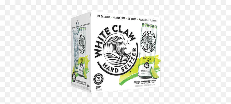 White Claw Hard Seltzer Lime - White Claw 24 Pack Png,White Claw Logo Png
