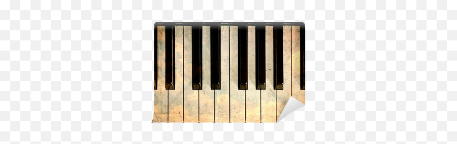 Vintage Piano Keys Wall Mural Pixers - Musical Keyboard Png,Piano Keys Png