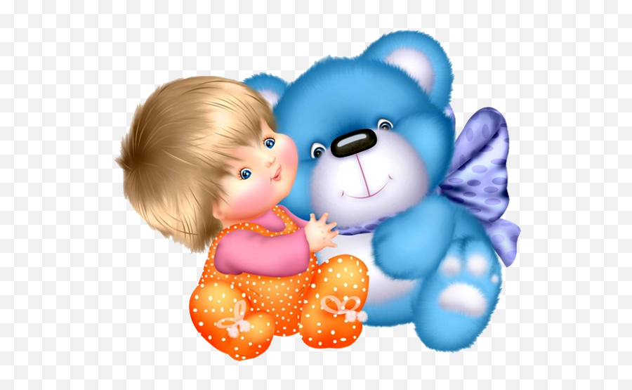 Girl Holding Teddy Bear - Cute Baby And Animal Pictures Dear Friend Good Afternoon Images With Quote Png,Teddy Bear Transparent