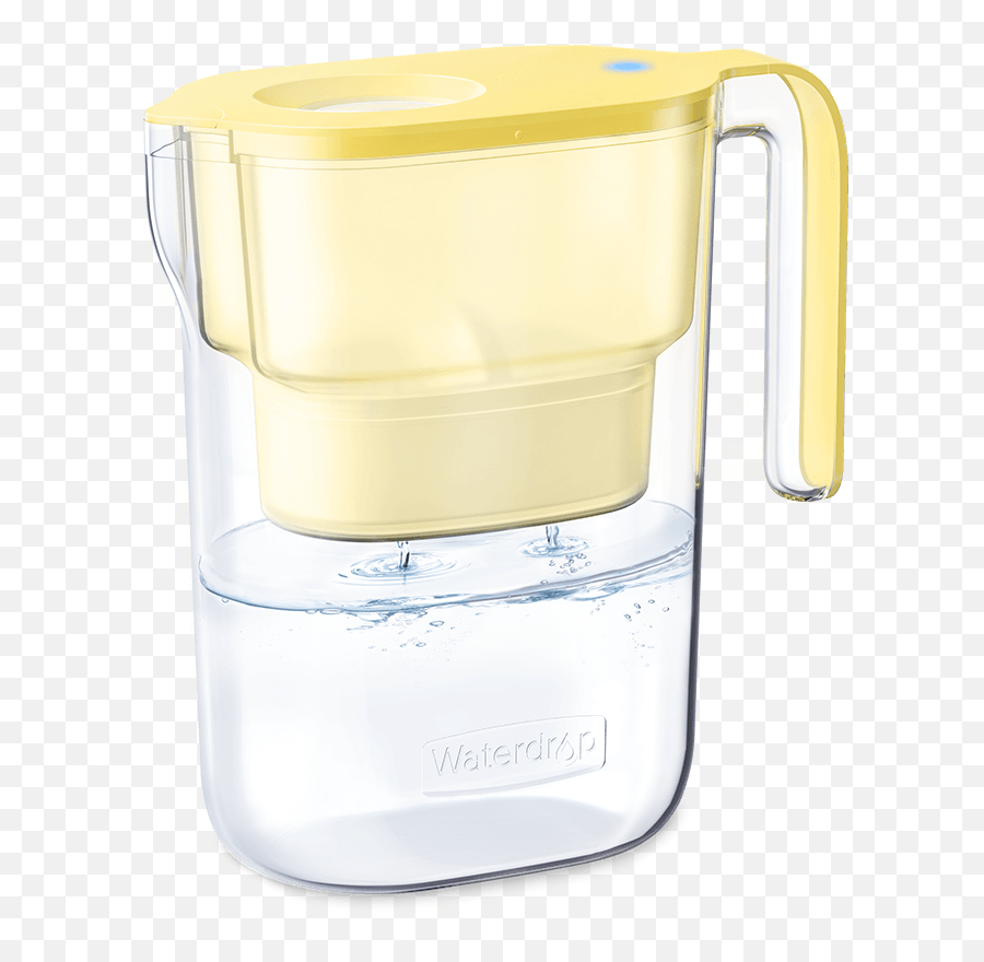 De - Lovely 5cup Water Filter Pitcher Yellow Serveware Png,Cup Of Water Png