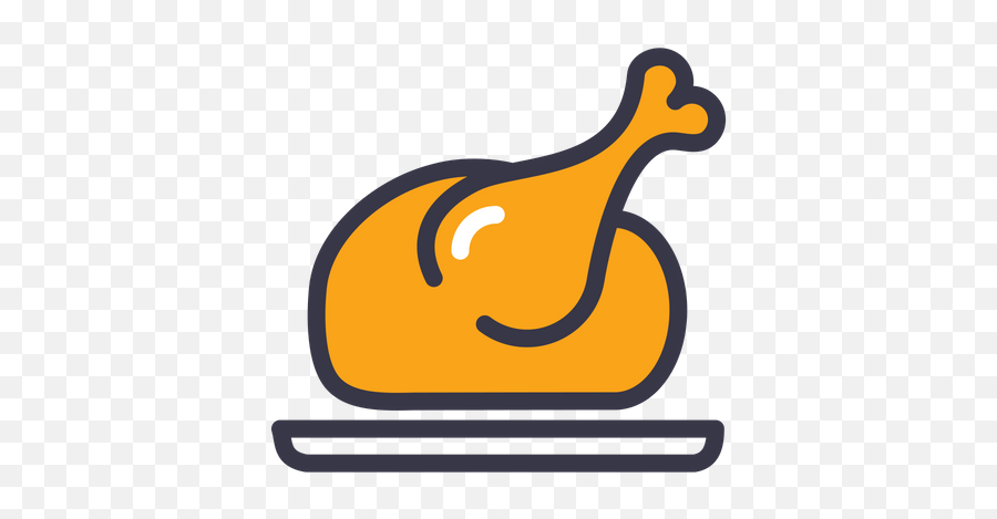 Food Icon Of Colored Outline Style - Available In Svg Png Logo Chicken Dinner Png,Chicken Dinner Png