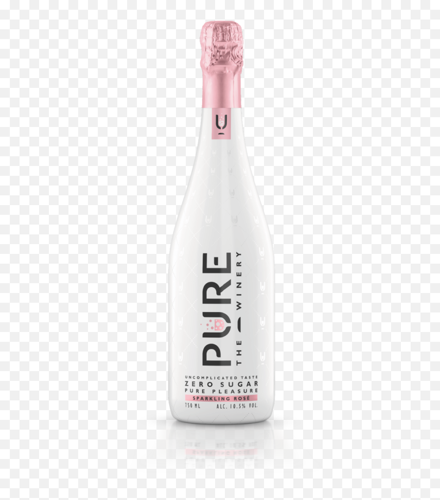 The Future Of Wine Zero Sugar Pure Winery - Glass Bottle Png,Sugar Transparent