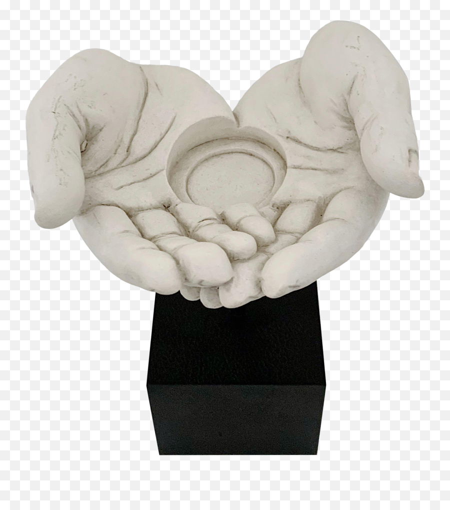 Modern Tms Open Hands Candle Holder Sculpture - Carving Png,Open Hands Png