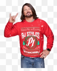 Download Report Abuse - Aj Styles Christmas Full Size Png Merry Christmas Aj Styles,Aj Styles Logo Png