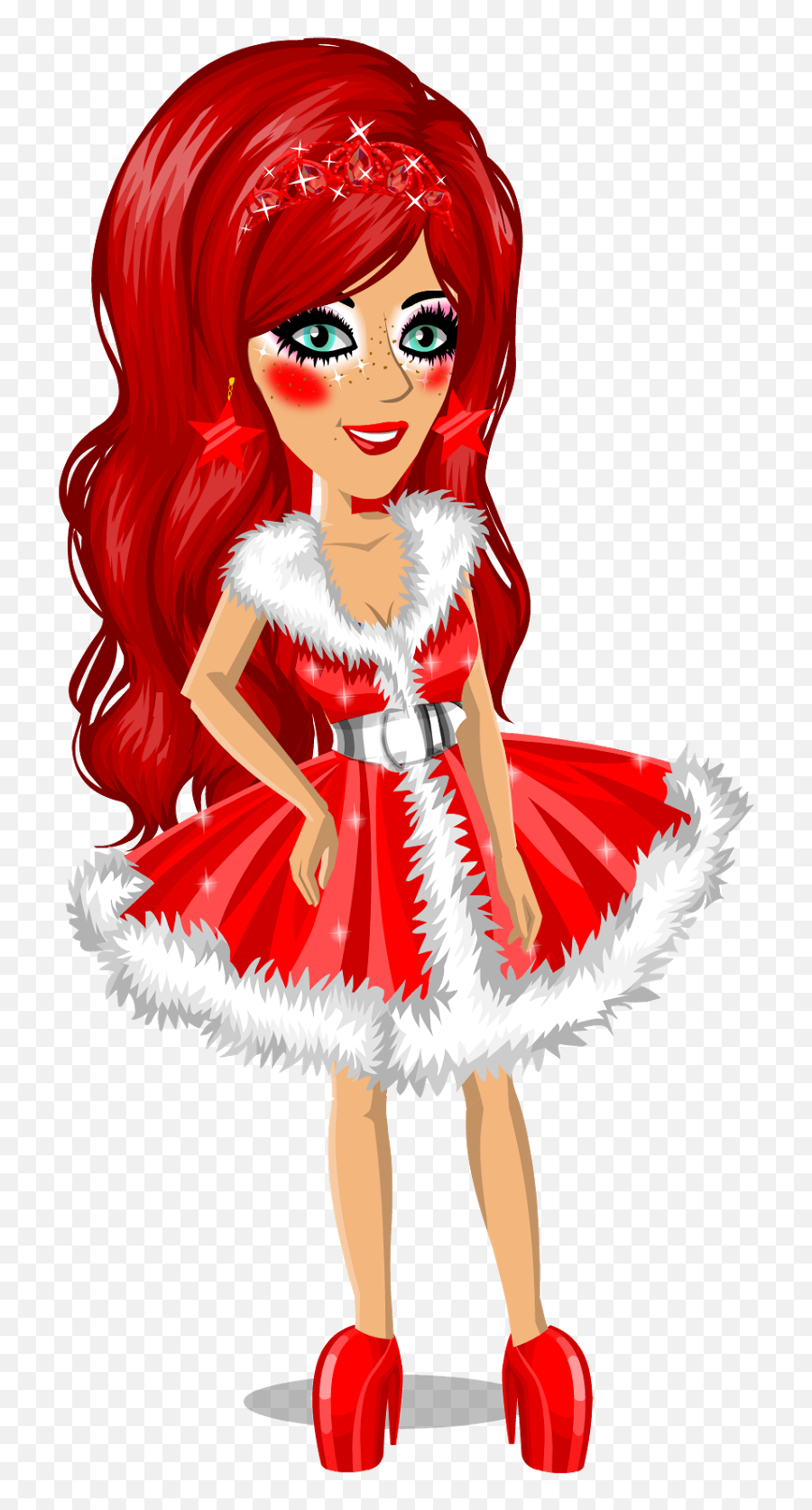 Download Hd My Msp Christmas Star - Msp Character Png Christmas,Moviestarplanet Logo