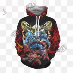 Yu Gi Oh Yami Yugi And Egyptian God Cards 3d Hoodie - Yugioh Egyptian Gods Png,Yami Yugi Png