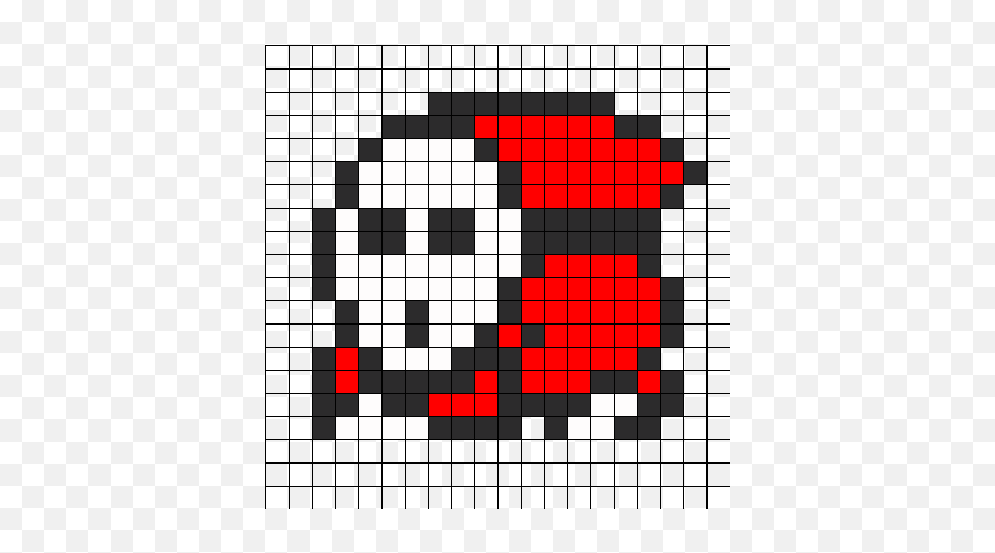 Shy Guy Perler Bead Pattern Sprites Characters Fuse - Shy Guy Perler Bead Pattern Png,Shy Guy Png