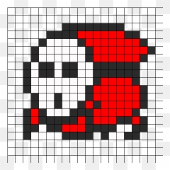 Shy Guy Perler Bead Pattern Sprites Characters Fuse - Shy Guy Perler Bead Pattern Png,Shy Guy Png