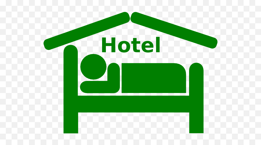 Hotel Green Clip Art - Vector Clip Art Online Transparent Accommodation Icon Png,Hotel Png