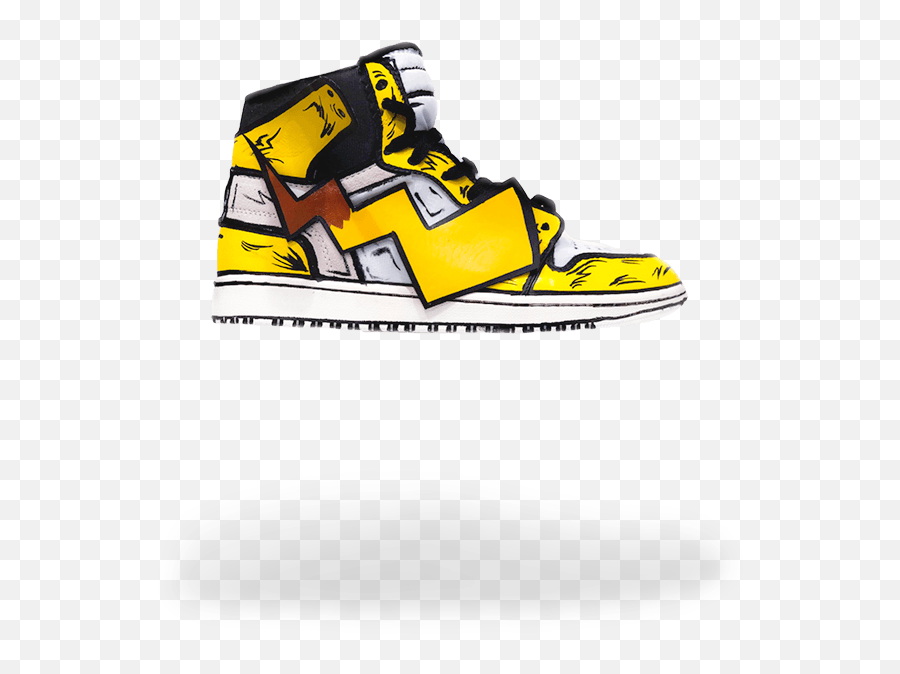 Pikachu Ow1 From Stomping Ground Customs - Air Jordan Pikachu Png,Pikachu Logo