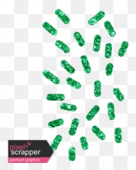 Ice Cream Sprinkles Green Glitter Png