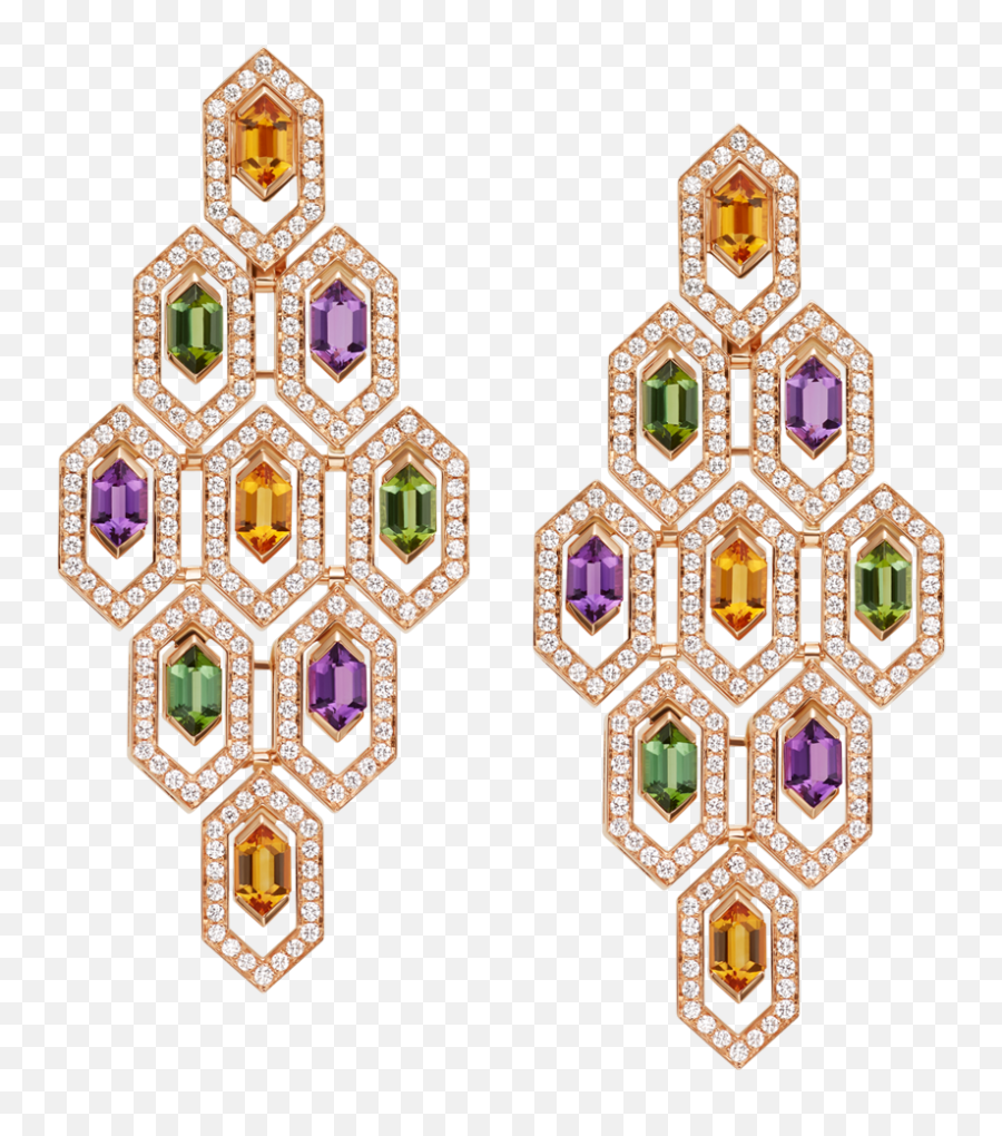 Serpenti Earrings - Bvlgari Serpenti Rubellite Earrings Png,Gemstones Png