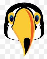 Toucan Face Clipart Free Download Transparent Png Creazilla - Toucan De Face Png,Toucan Png