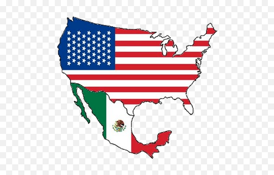 Mexico - Usa Noticias En Houston Vector Us And Mexico Map Png,Bandera De Mexico Png