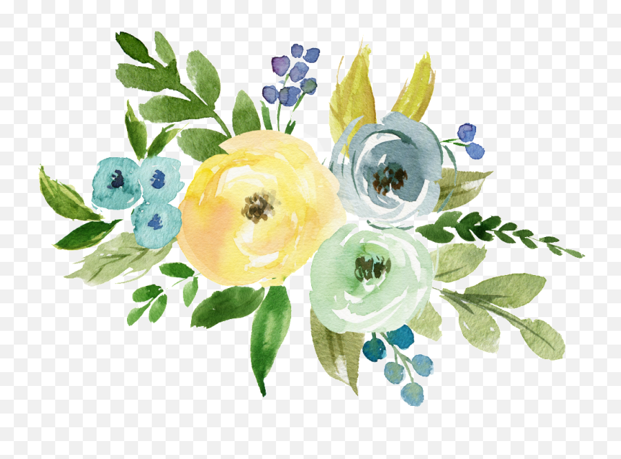 Download Literary Watercolor Transparent Hand Painted - Watercolor Transparent Background Hand Painted Flowers Png,Painted Flowers Png