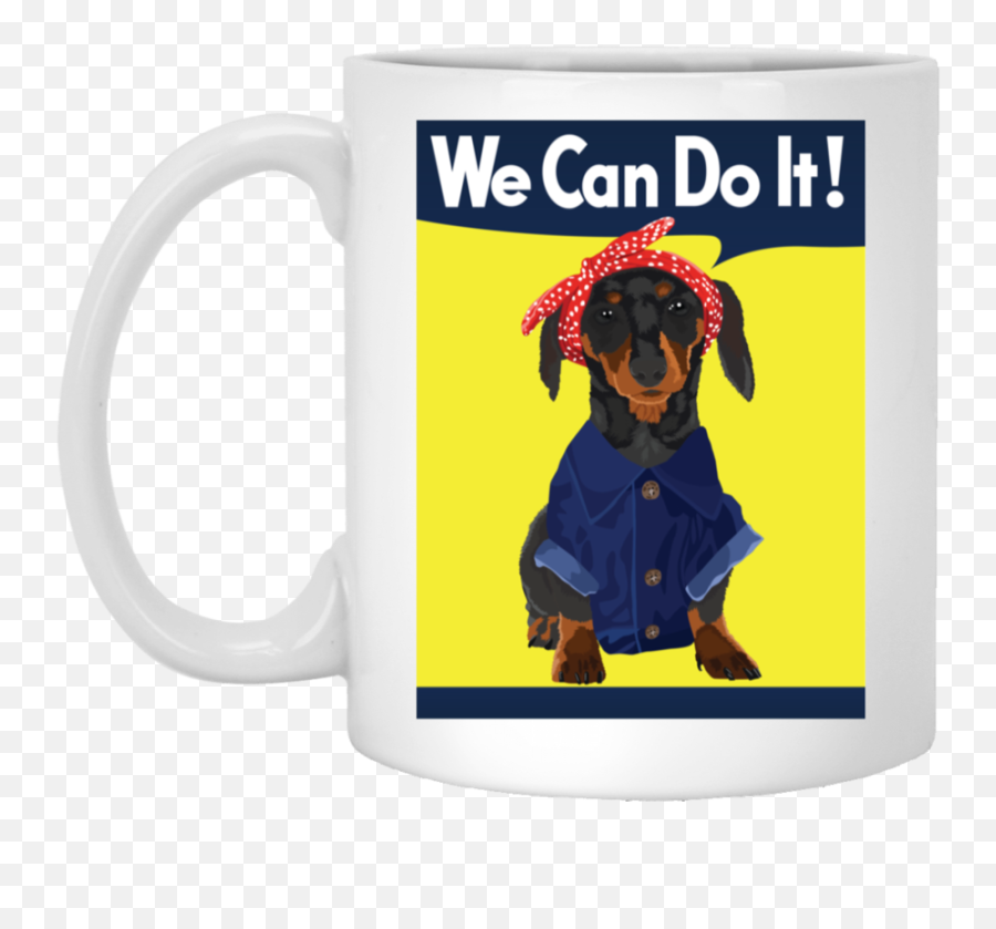 Dachshund Rosie The Riveter Mugs - We Can Do The Png,Rosie The Riveter Png