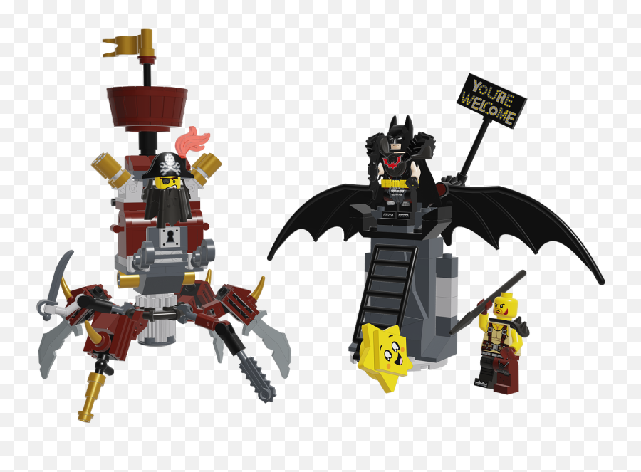 Lego 2 X Batman Batarang Weapon Minifigure Accessory New - The Lego Movie 2 Batman And Metalbeard 70836 Png,Batarang Png